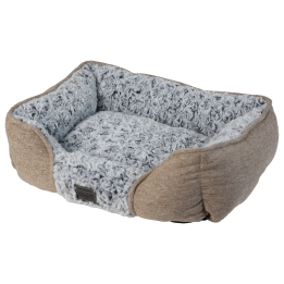 UNIQ PETS Legowisko dla psa prostokątne GLAMOUR PLUSH brązowe