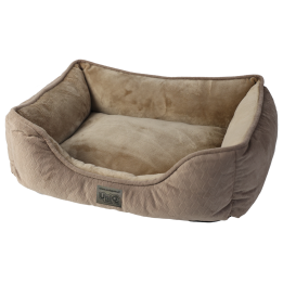 UNIQ PETS Legowisko dla psa prostokątne BRAID BROWN zipper