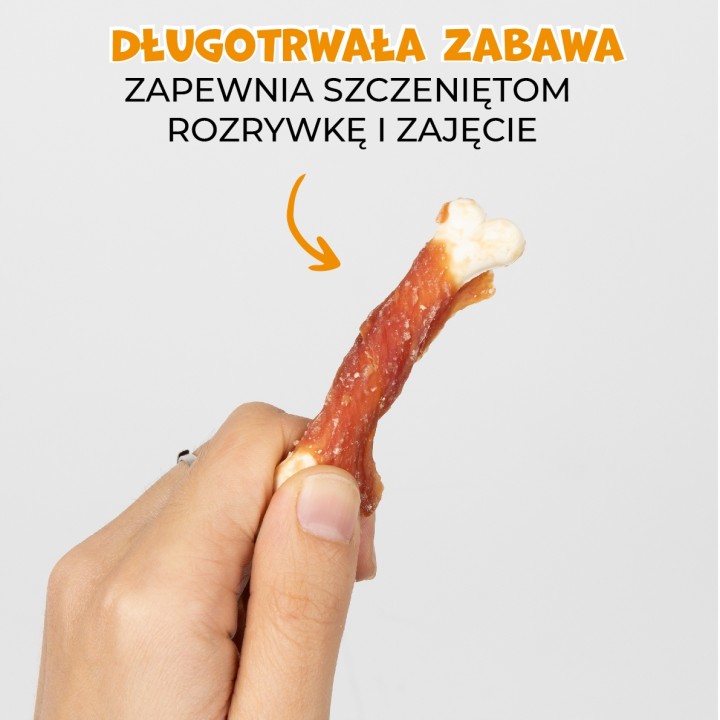 PAWFECT BITES kostki owinięte kaczka kostka wapienna 500g