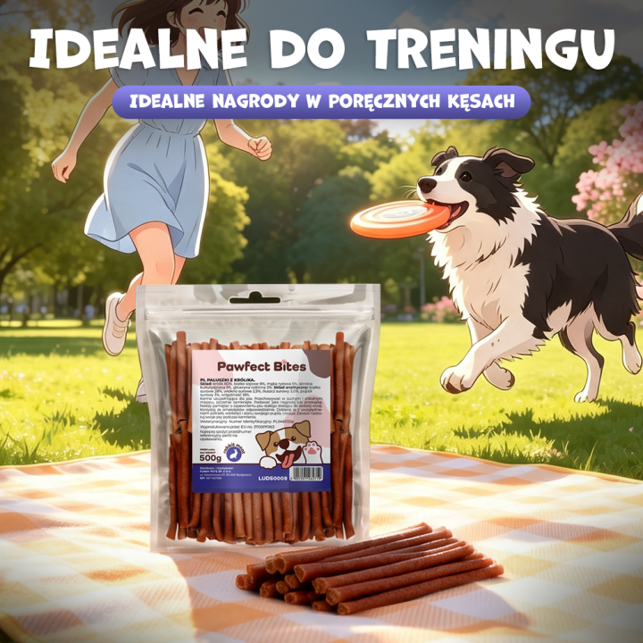 PAWFECT BITES przysmaki dla psa paluszki z królika 500g