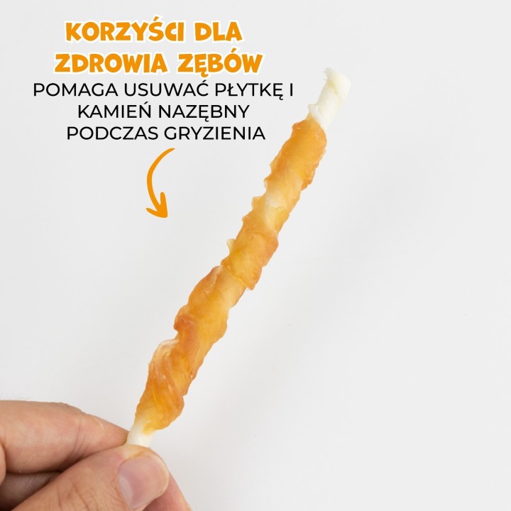 PAWFECT BITES przysmaki dla psa kurczak owinięty na wołowinie 500g