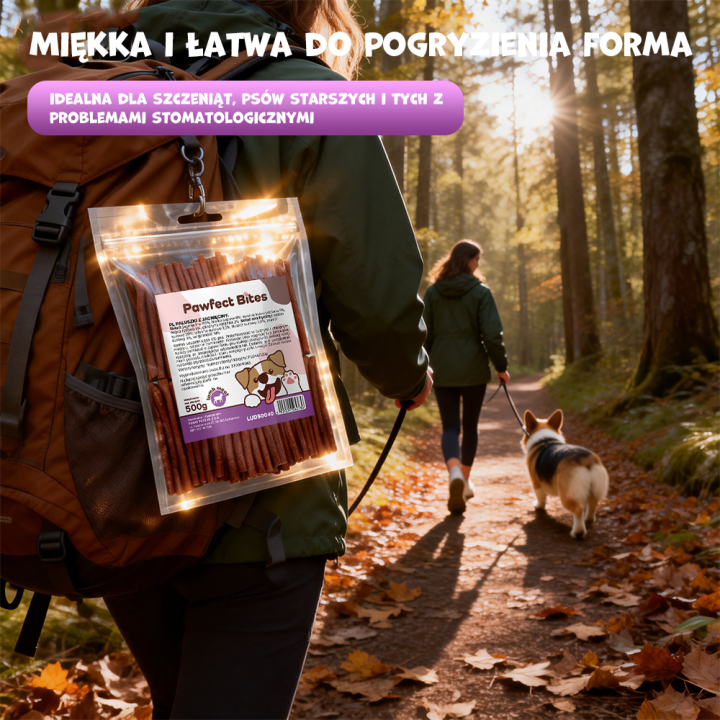 PAWFECT BITES przysmaki dla psa paluszki z jagnięciny 500g