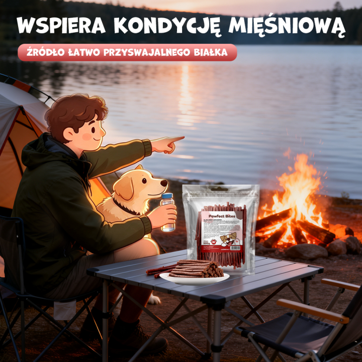 PAWFECT BITES przysmaki dla psa paluszki z wołowiny 500g
