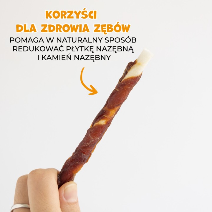 PAWFECT BITES pałeczki wołowe z kaczka dla psa 500g