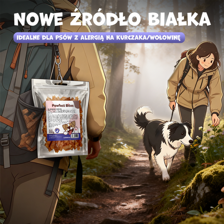 PAWFECT BITES miękkie kiełbaski z królika 500g