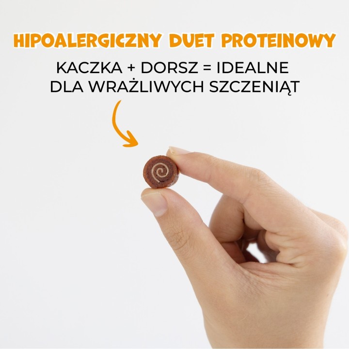 PAWFECT BITES przysmak dla psa ciasteczka kaczka 500g
