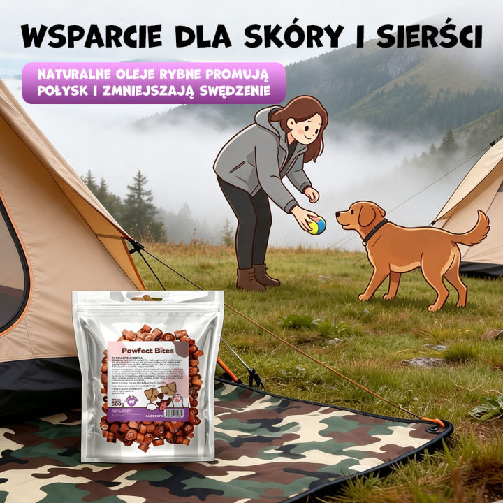 PAWFECT BITES smaczki z jagniecina dla psa 500g