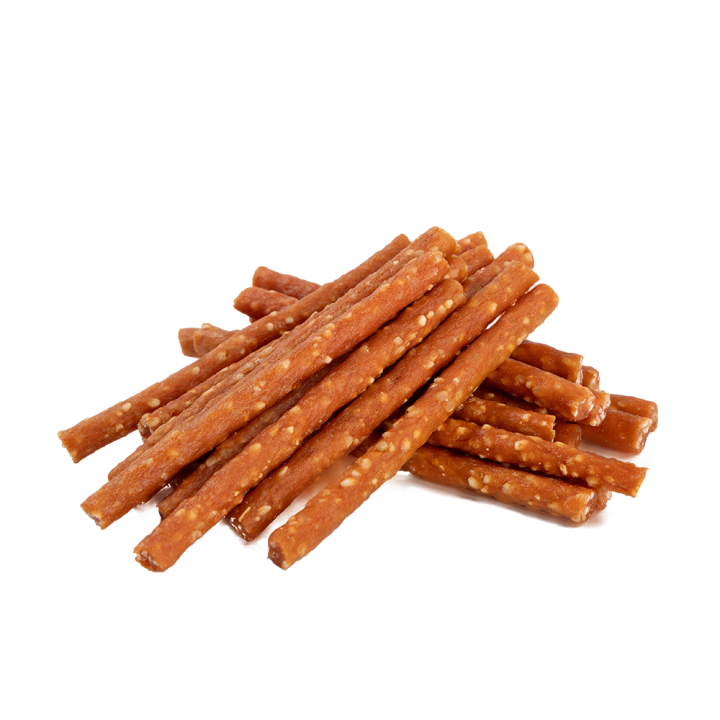 PAWFECT BITES przysmak dla psa kabanosy z kaczka i ryżem 500g