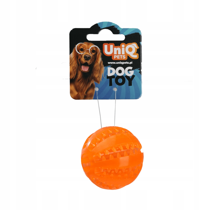 UNIQ PETS Zabawka dla psa piłka dental miętowa na przysmaki