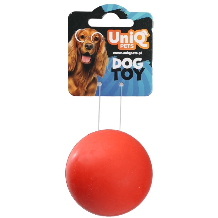 UNIQ PETS zabawka dla psa twarda gumowa piłka o zapachu wanilii 7cm