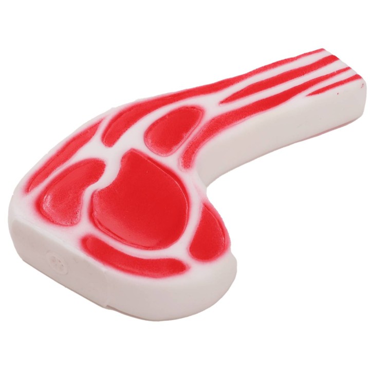 UNIQ PETS zabawka dla psa winylowy stek piszczałką 14cm