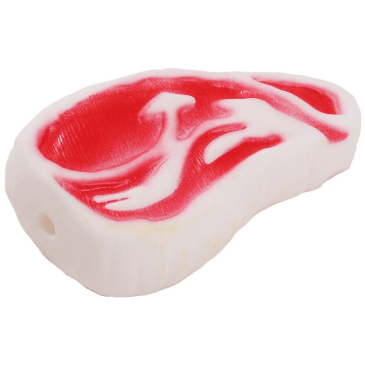 UNIQ PETS zabawka dla psa winylowy stek z piszczałką 11cm