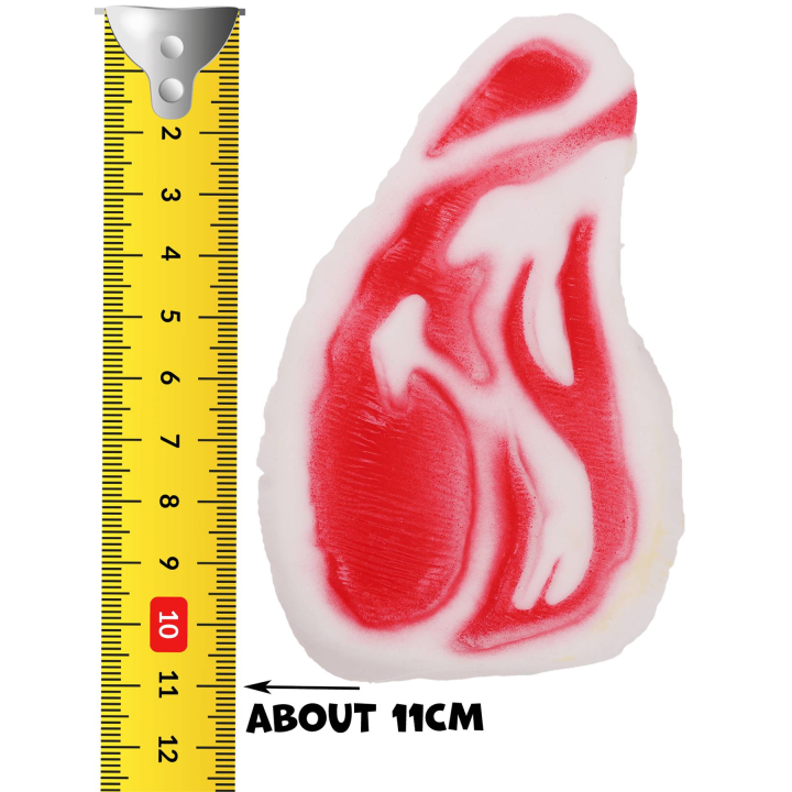 UNIQ PETS zabawka dla psa winylowy stek z piszczałką 11cm