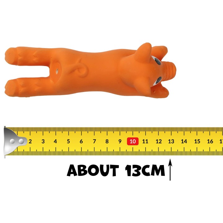 UNIQ PETS zabawka dla psa lateksowa świnka z piszczałką 13cm