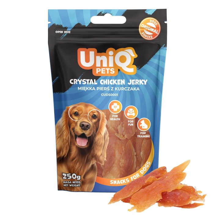 Miękka pierś z kurczaka przysmaki dla psa 250g Uniq Pets