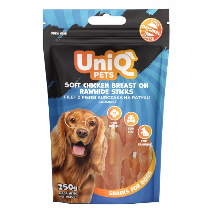 Filet z piersi kurczaka przysmaki dla psa 250g Uniq Pets