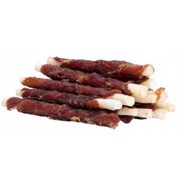 Pałeczki dla psa kaczka owinięta na patyku wołowym 250g Uniq Pets
