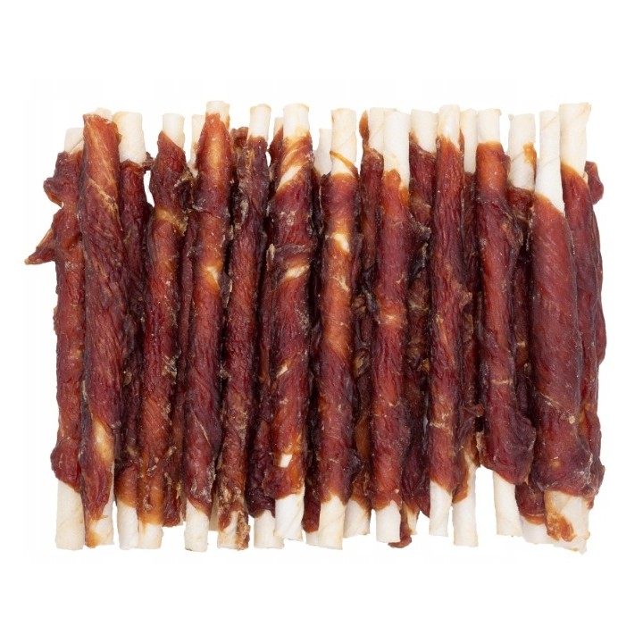 Pałeczki dla psa kaczka owinięta na patyku wołowym 250g Uniq Pets