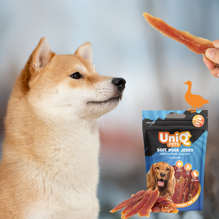 Pierś z kaczki dla psa naturalne przysmaki dla psa 250g Uniq Pets