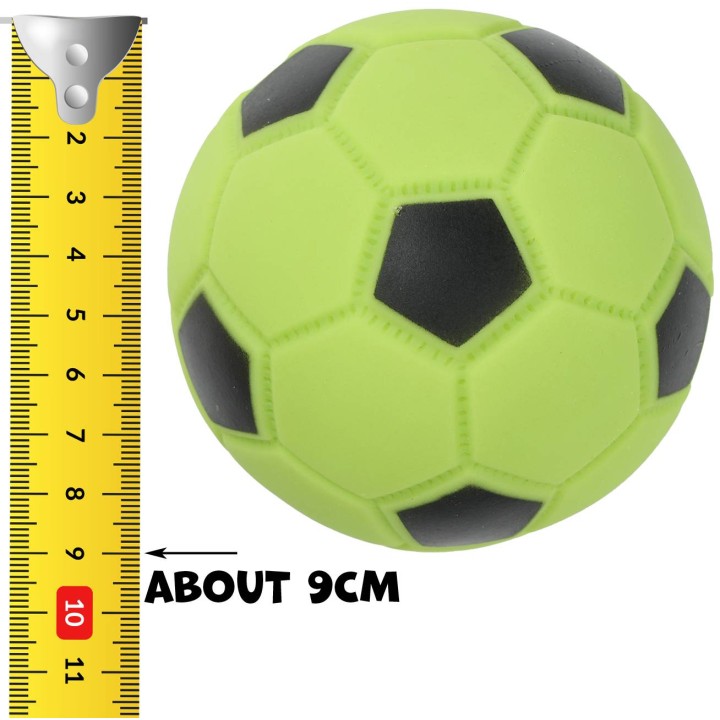 UNIQ PETS zabawka dla psa winylowa piłka soccer z piszczałką 9cm