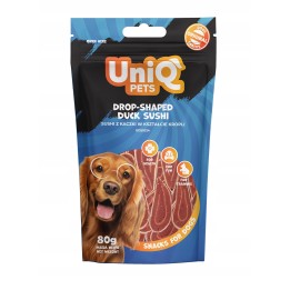 UNIQ PETS PRZYSMAKI DLA PSA WAGGI 80g sushi z kaczki w kształcie kropli