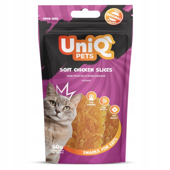 UNIQ PETS PRZYSMAKI DLA KOTA MIMI 50g mini fileciki z kurczakiem