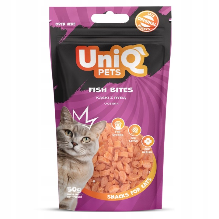 UNIQ PETS PRZYSMAKI DLA KOTA MIMI 50g kąski z rybą