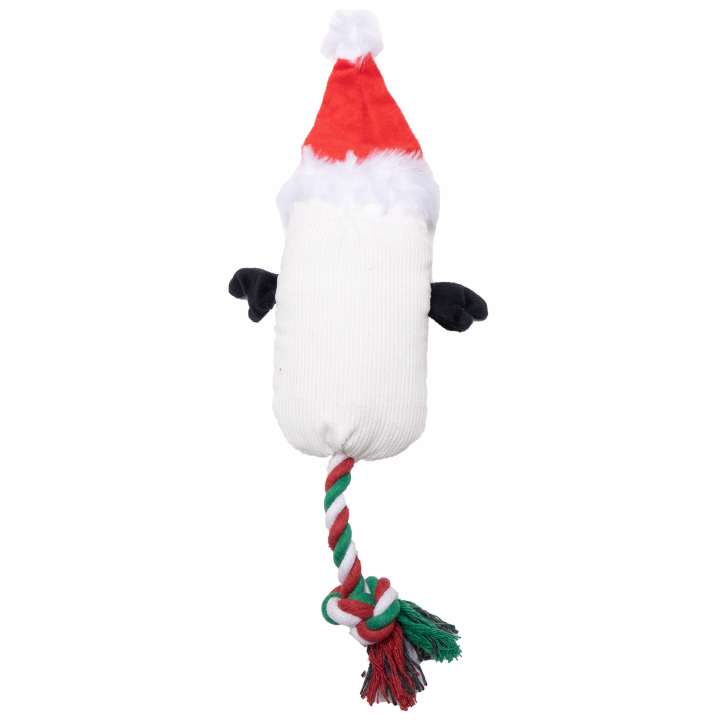 UNIQ PETS Pluszowa zabawka dla psa SQUEAKIES świąteczny szarpak z piszczałką 40 cm