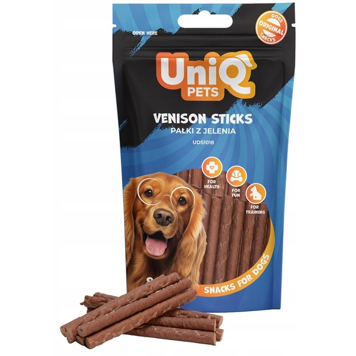 UNIQ PETS PRZYSMAKI DLA PSA WAGGI 80g paluszki z dziczyzny