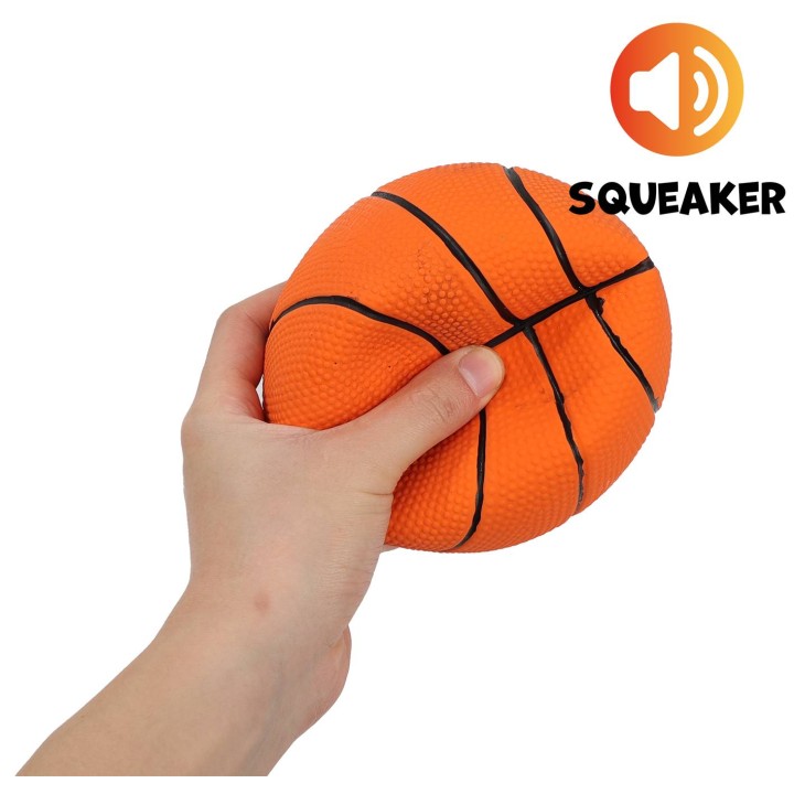 UNIQ PETS LATEKSOWE ZABAWKA DLA PSA SPORTY piłka z piszczałką pomarańczowa 13cm