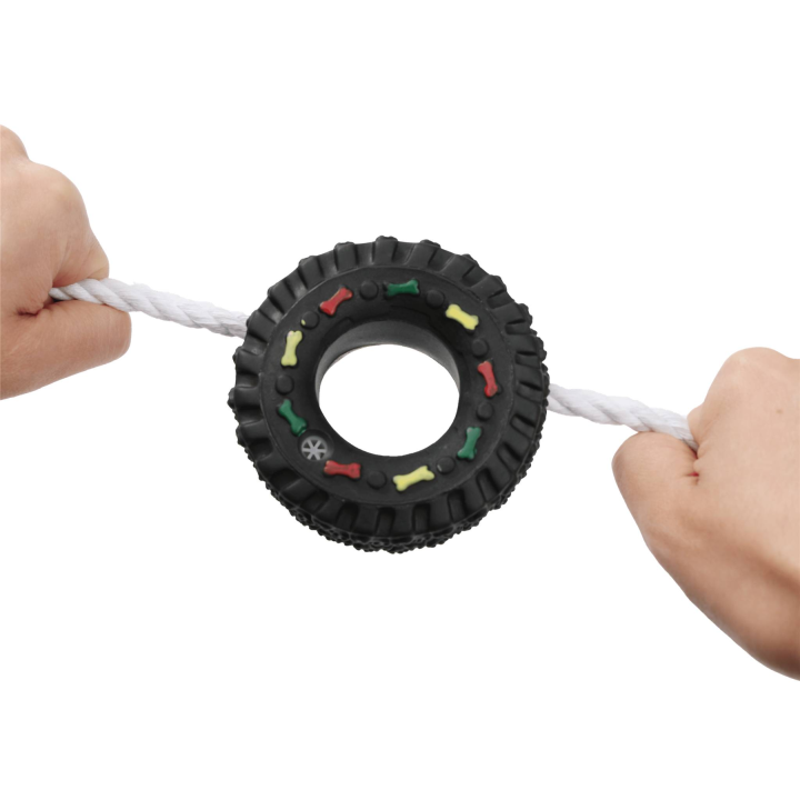 UNIQ PETS ZABAWKA DLA PSA ROPY opona na sznurku 36cm