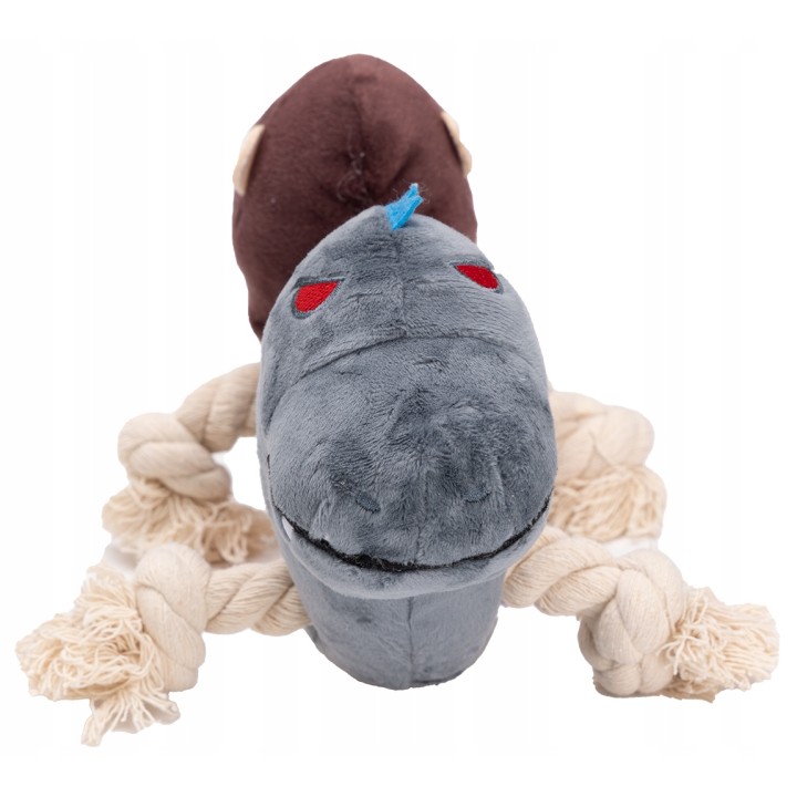 UNIQ PETS ZABAWKI SQUEAKIES Zabawka Szarpak małpinozaur z piszczałką 29×12×13cm
