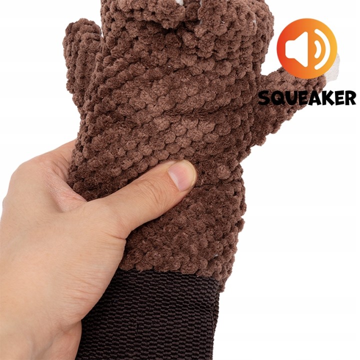 UNIQ PETS ZABAWKA SQUEAKIES Szarpak w kształcie psa z piszczałką 52×17,5×8cm