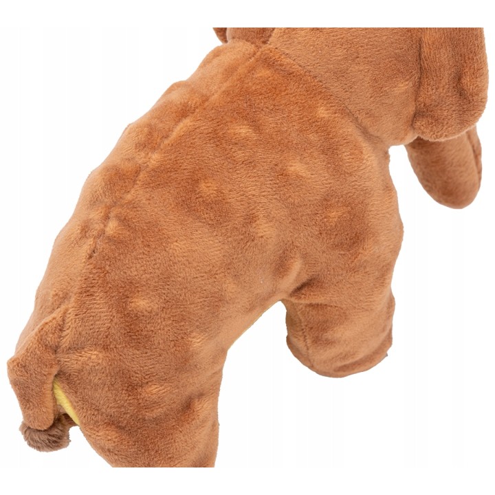 UNIQ PETS ZABAWKA SQUEAKIES Brązowy mamut z piszczałką 24×22×16cm