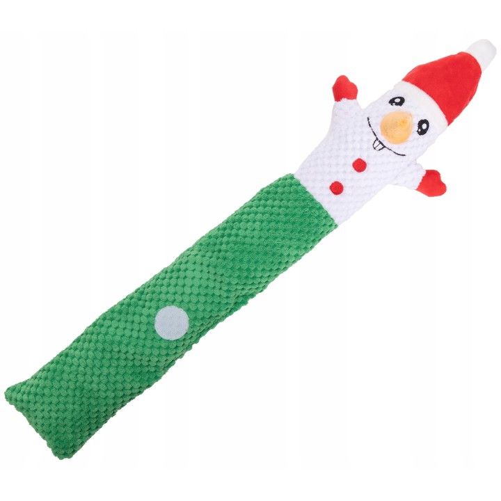 UNIQ PETS PLUSZOWA ZABAWKA DLA PSA SNIFFIES Zwijany bałwanek z piszczałką 68x15x9cm