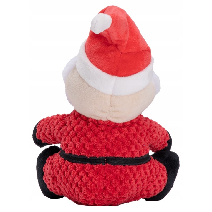 UNIQ PETS PLUSZOWA ZABAWKA DLA PSA SQUEAKIES Święty Mikołaj z piszczałką 20x13x8cm