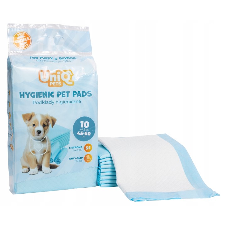 UNIQ PETS Podkłady higieniczne FRESHPAD niebieskie 10 szt.