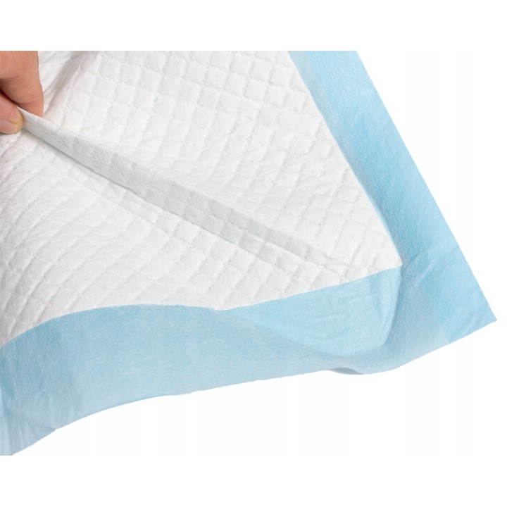UNIQ PETS PODKŁADY HIGIENICZNE FRESHPAD kolorowe opakowanie niebieskie zapach trawy 60x60cm, 40g, 10 szt.
