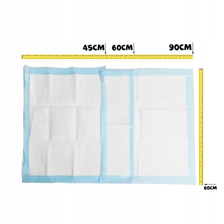 UNIQ PETS PODKŁADY HIGIENICZNE FRESHPAD kolorowe opakowanie niebieskie zapach trawy 60x60cm, 40g, 10 szt.