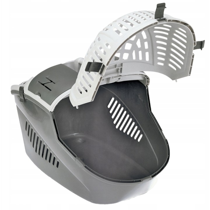 MPS TRANSPORTER DLA ZWIERZĄT SAFEPORT AVIOR BPA FREE szary 57,5x39,5x40,5cm do 10 kg