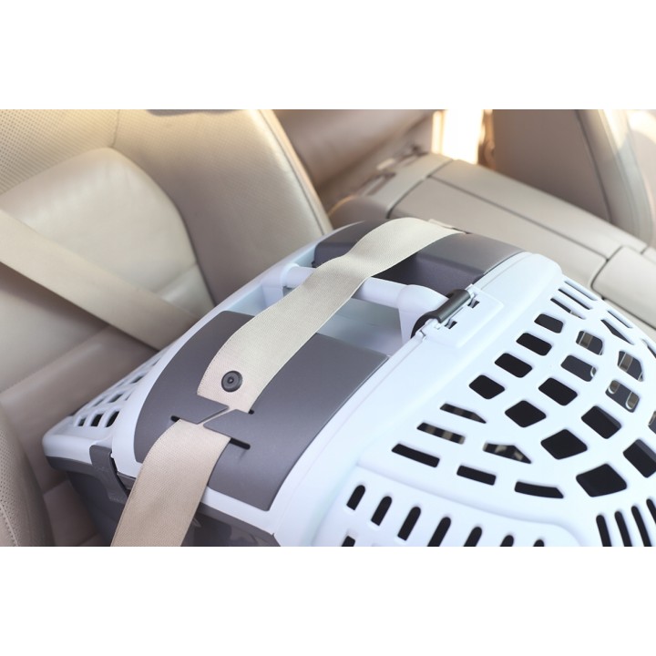 MPS TRANSPORTER DLA ZWIERZĄT SAFEPORT AVIOR BPA FREE szary 57,5x39,5x40,5cm do 10 kg