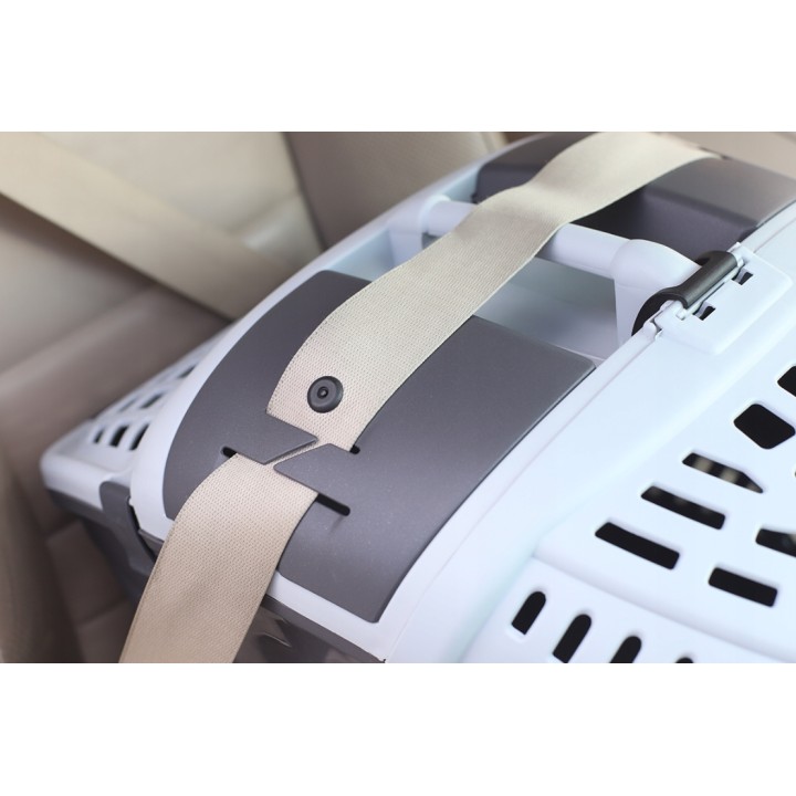 MPS TRANSPORTER DLA ZWIERZĄT SAFEPORT AVIOR BPA FREE szary 57,5x39,5x40,5cm do 10 kg