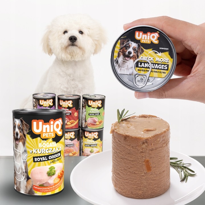 UNIQ PETS Mokra karma dla psa ROYAL CHICKEN kurczak