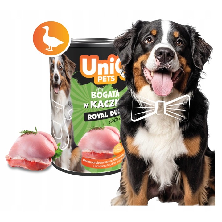 UNIQ PETS Mokra karma dla psa ROYAL DUCK kaczka