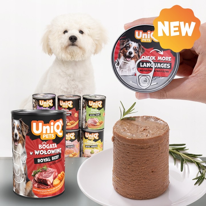 UNIQ PETS Mokra karma dla psa ROYAL BEEF wołowina