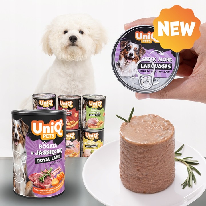 UNIQ PETS Mokra karma dla psa ROYAL LAMB jagnięcina