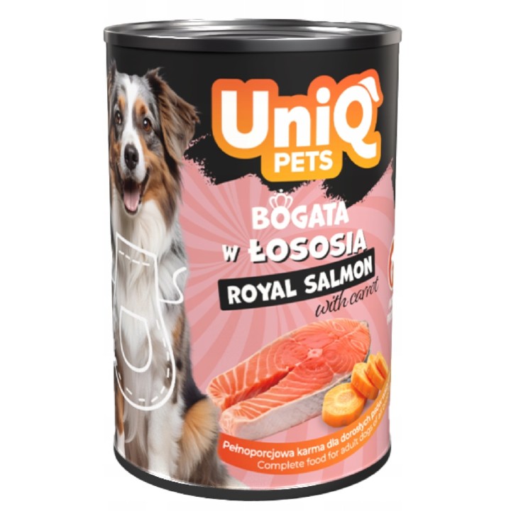 UNIQ PETS Mokra karma dla psa ROYAL SALMON łosoś