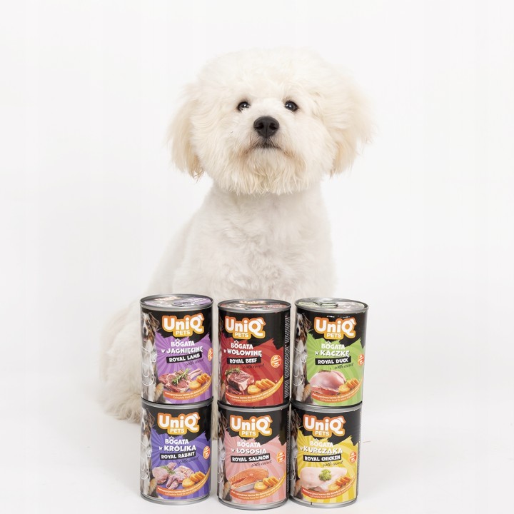 UNIQ PETS Mokra karma dla psa ROYAL RABBIT królik