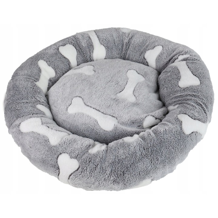 Legowisko dla zwierząt domowych COMFYROUND okrągłe pluszowy polar koralowy do 9 kg UNIQ PETS