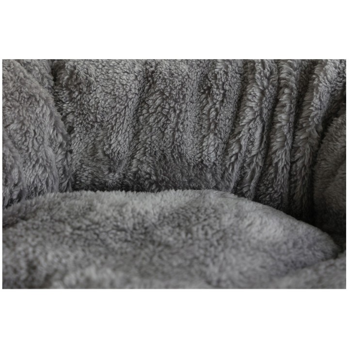 Legowisko dla zwierząt domowych COMFYROUND okrągłe, eleganckie i przytulne ciemny szary M 56x56x13cm do 6 kg UNIQ PETS